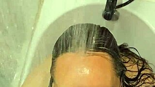 Hey, ready for my hot wife's steamy bath blowjob and handjob with those fiery nails?