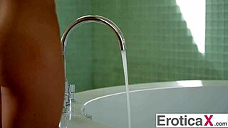 Adriana Chechik starts her day with a sensual blowjob and romantic ride on her boyfriend's big cock in the morning light.