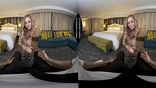 In a steamy VR session, petite 18+ Rory Knox takes a massive black cock deep inside her.