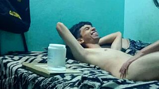 Intense sensual massage for skinny guy