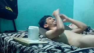 Intense sensual massage for skinny guy