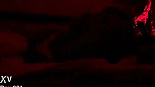 Whoa, sucking this big black cock like a banana! Oiled blowjob action gets so sexy and wild!