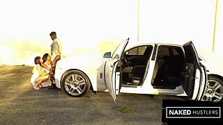 Two sexy black chicks from midwest suck black dick in miami outdoor group fun