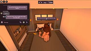 White Girl Cheats With BBC In Roblox Condo For Rough Hardcore Sex!