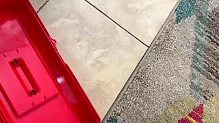 Maintenance Man Feels Thrilled Getting Lucky With Cam Girl In Interracial Creampie Action