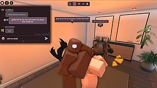White Girl Cheats With BBC In Roblox Condo For Rough Hardcore Sex!