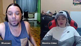 pornstar monica lima answers spicy and indecent questions from the public outdoors