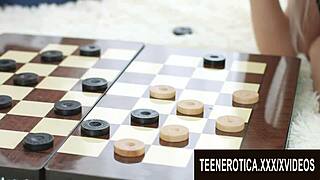 Innocent Fun Turns Into Petite Blonde Teen 18+ Bambi Dee Taking Big Cock Deep In Her Shaved Ass