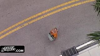 goldie rush had her shaved pussy pounded by jmac's horny big cock in a deepthroat session