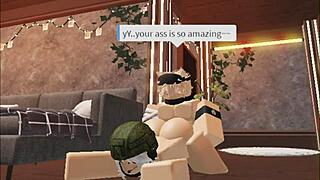 What happens when a cute blonde boy hooks up one on one with a soldier girl for blowjob and creampie?