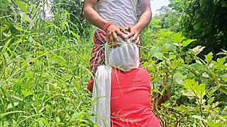 girlfriend having fucking in outdoor at the forest