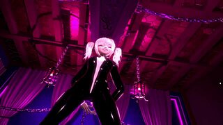 gothic girl explores bdsm pegging adventure with viro vr petite teen style