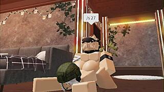 What happens when a cute blonde boy hooks up one on one with a soldier girl for blowjob and creampie?