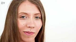 sweet teen homemade sex tape with petite brunette riding cock missionary style