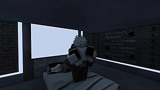 White femboy takes big black cock from shemale like a good boy in this scene