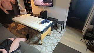 what if a skinny slut gets a deepthroat massage that turns into gagging and choking on cock?