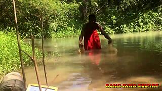 Amateur BBC pornstar turns African mid-year festival into outdoor sex party. He fucks village maiden with monster cock in ranch stream.