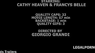 double addicted session features anal fisting with cathy heaven and francys belle in a must-see close-up creampie