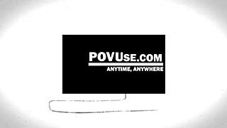 Idiot milf thinks letting step son fuck her is punishment for him with blonde natural tits action.