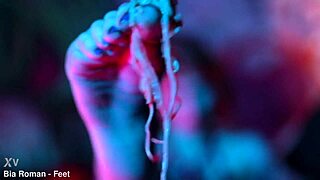 sexy feet crushing cup noodles with redhead femdom domination and toe licking fetish 😈