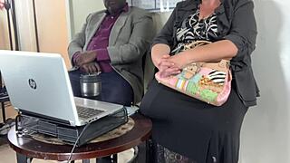 Business meeting? Nah, let's turn it into me sucking that big black cock as your horny blonde milf secretary boss.