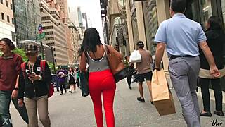 Beautiful Piece Of Chocolate with Cute Ebony Ass in Candid Hidden View