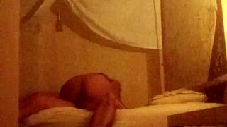 Why does virgin stepsister fuck stepbrother hard in hotel room?