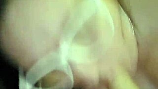 Amateur Milf Wife Deepthroats and Milks Huge Cock. She Gets Massive Triple Cumshot with Facial and Cum in Mouth!