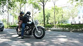 oh man, that adventurous blonde babe kinuski, she gets picked up for this wild interracial dp threesome, gp3211...