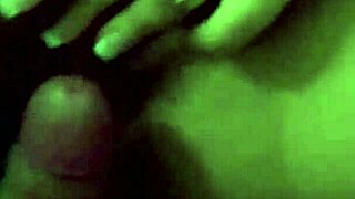 The chubby blonde couple shares a homemade blowjob and facial in their Italian milf experience.