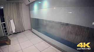 Sauna heats up with gaúcho guy and hot pussies in steamy Brazilian action