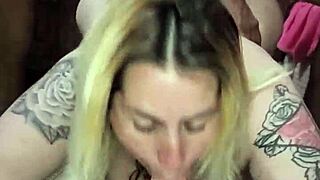 Blanquita receives it from behind while playing with her dildo