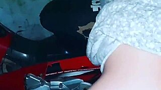 Emotional Encounter As Neighbor Girl Squirts In Outdoor Doggystyle On Motorcycle