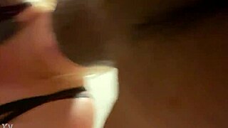 Krystalclearnj takes on a HUGE cock with her deepthroat skills in an intense session