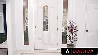 Intense Threesome as Wild Teen Lets Hot Stepmom Alexis Malone Fuck Her Boyfriend While Watching