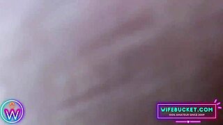 couple from wifebucket shares a homemade shower moment together