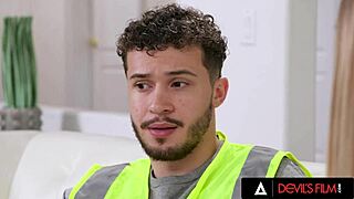 Horny teen lesbian Molly Little wants a creampie from big cock. She rides rough until cum fills her pussy.