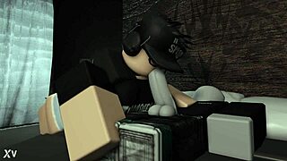 Roblox girl couldnt sleep so she sucked and played with bfs cock in bedroom while he was asleep