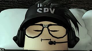 Roblox girl couldnt sleep so she sucked and played with bfs cock in bedroom while he was asleep