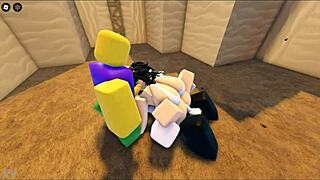 Zaki experiences an intense group encounter in Roblox adventure