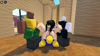 Zaki experiences an intense group encounter in Roblox adventure