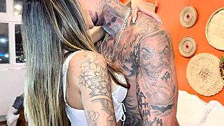 Brazilian beauty enjoys swapping intense anal with big cock friend in wild session