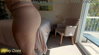 i'm trying on all these different panties just for you as a voyeur hubby