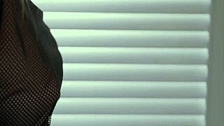 merry pies uncontrollable cock with feet fetish and pantyhose strapon