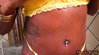 Brunette Slut Rides Big Cock Hard in Anal Cowgirl