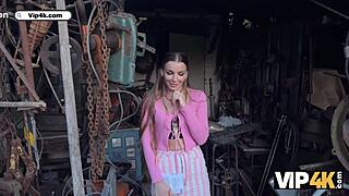 i feel amazing with this good fuck in the backyard as a debtor in leather lingerie