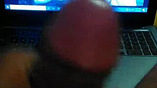 cumshot tribute to my friend chicky magdalena while masturbating