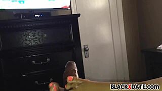 Why Does This Ebony Amateur Give Such A Hot Footjob With Her Toes?