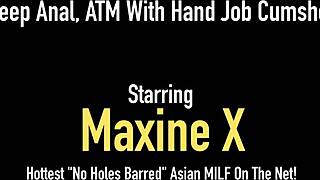 feeling so horny with asian maxine x getting ass fucked hard by big cock