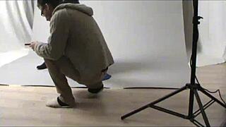 raw amateur teen in cosplay raven outfit exposed outdoors!